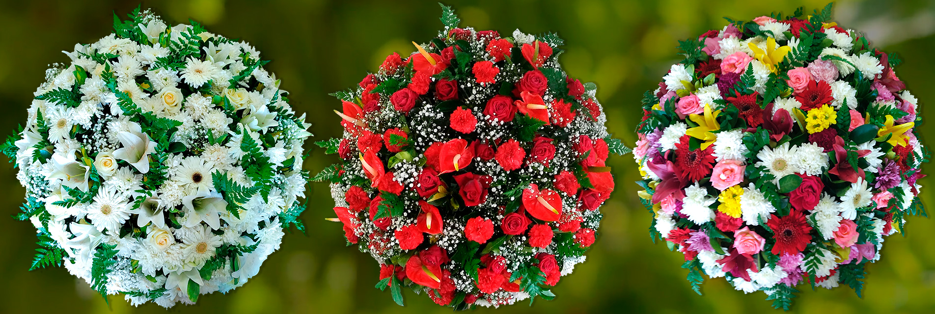 Coronas sencillas de flores, catalogo floristeria Los Realejos Tenerife