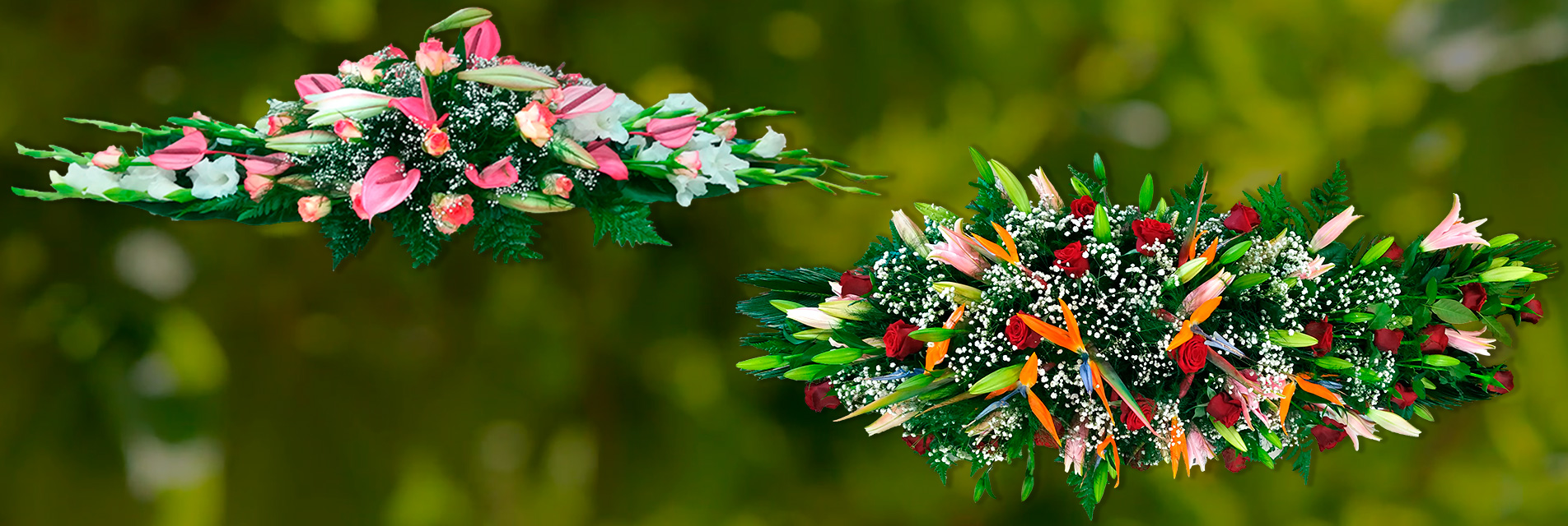 Ramos de bandeja de flores, catalogo floristeria Los Realejos Tenerife